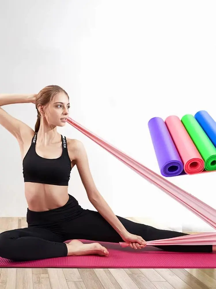 Yoga Resistance Band Pilates Training Fitness Exercise Home Gym Sport Elastic Band Natural Rubber Latex Tension Yoga Accessories